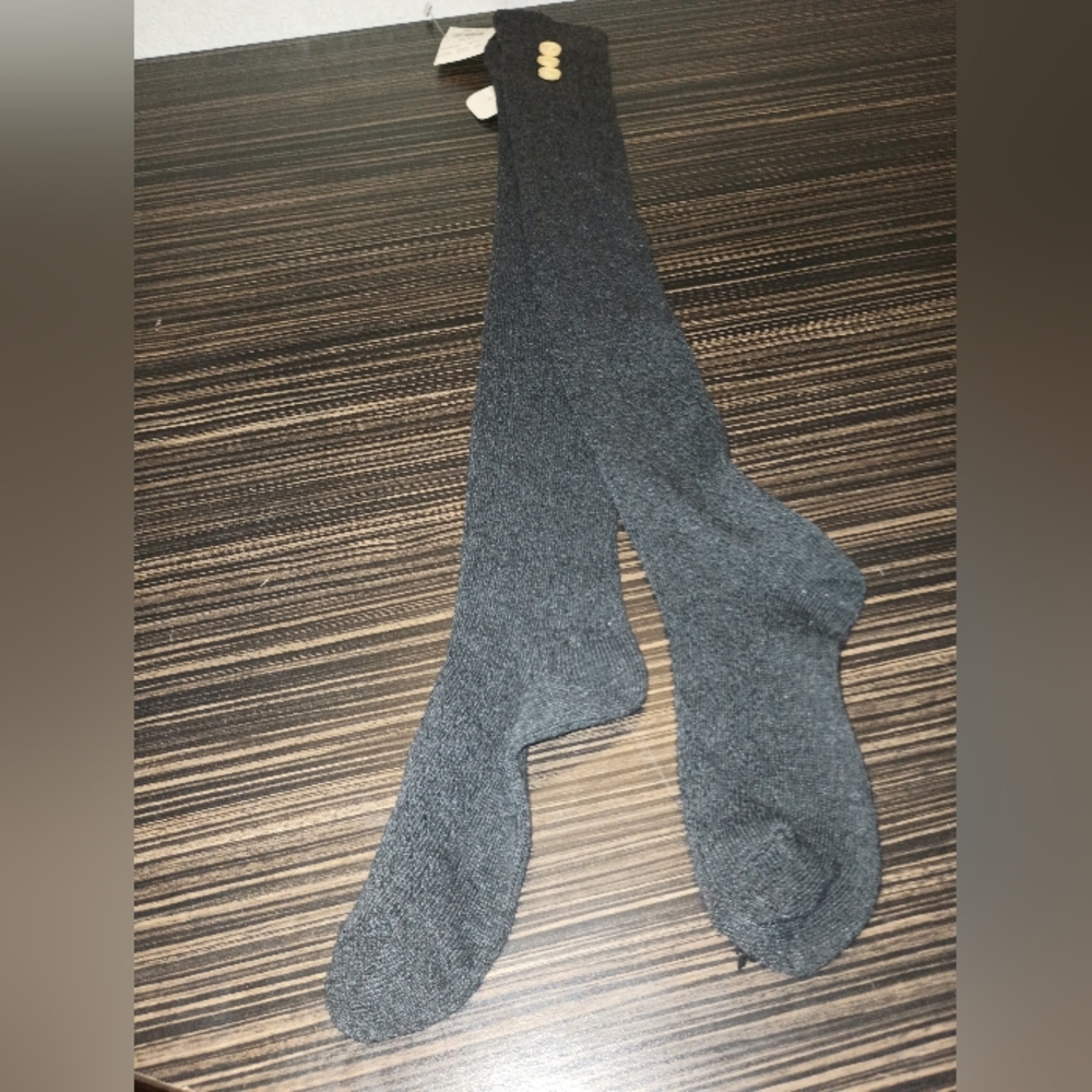 Angie Charcoal Knee High Socks (NWT/